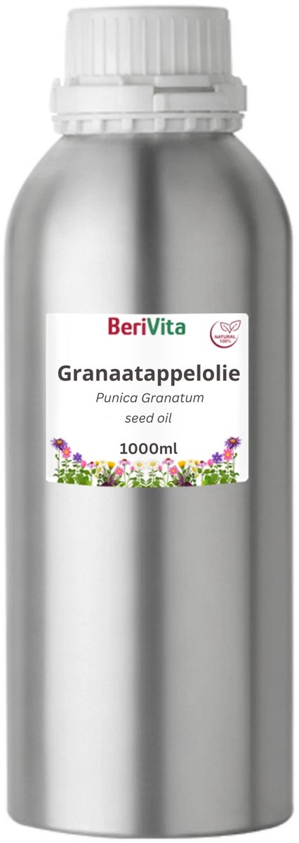 Granaatappelolie Puur Liter - Onbewerkte Granaatappel Olie voor Huid en Haar - Pomegranate Seed Oil