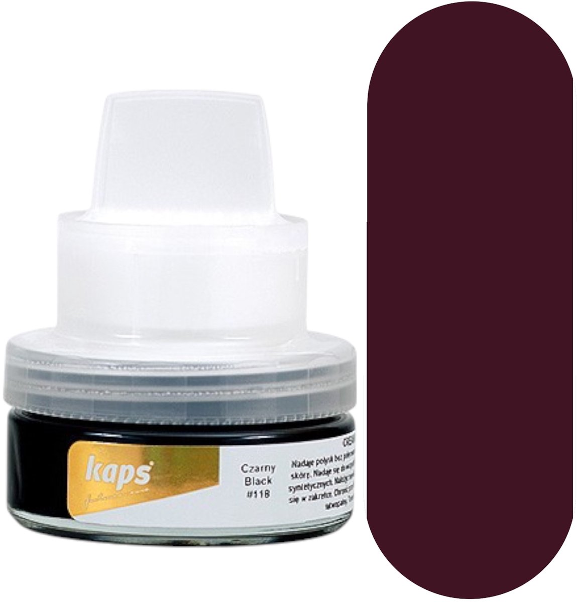 Kaps Selfshine Creme met bijenwas voor alle soorten gladleer, verzorgt het leer en geeft glans - (111) Bordeaux - 50ml