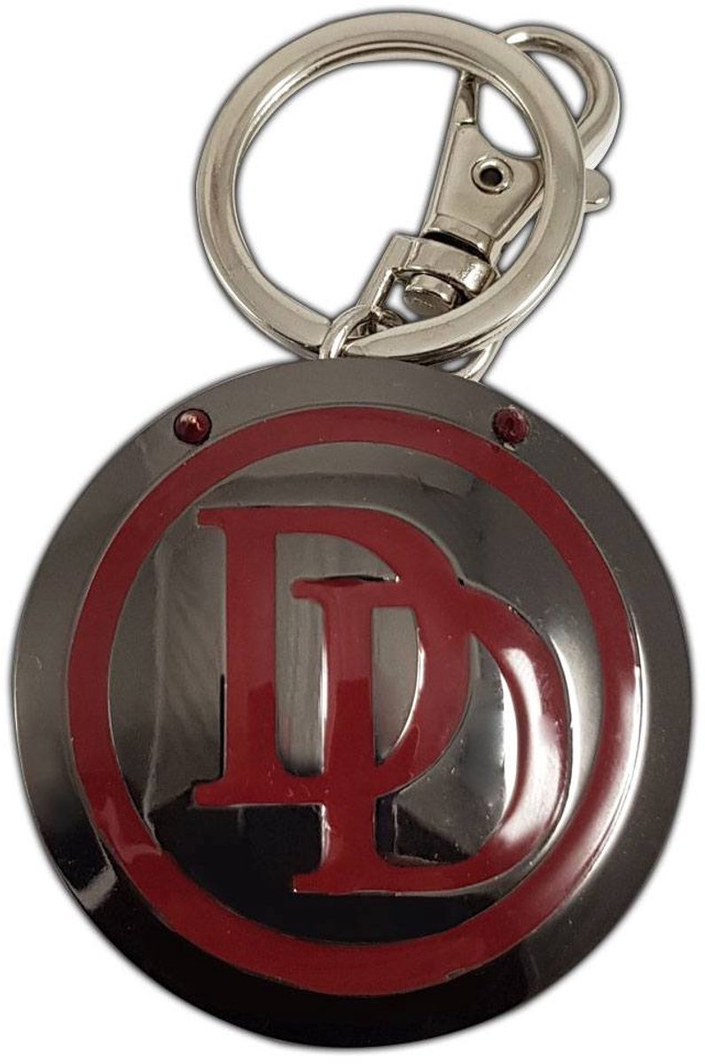 Semic Marvel Comics Metal Keychain Daredevil Logo Keyrings