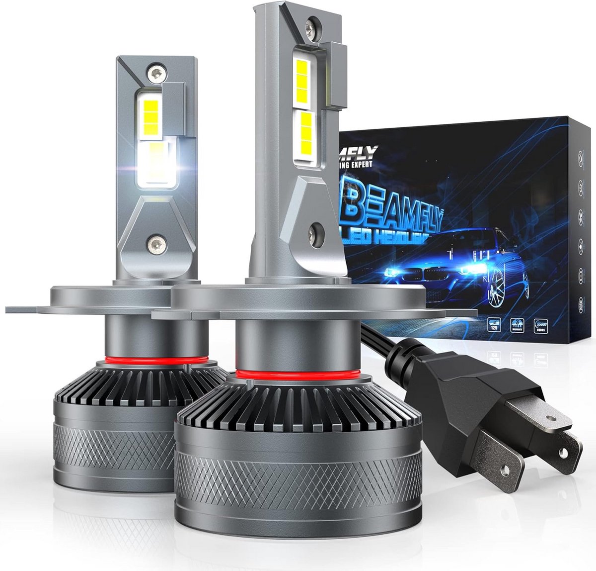 H7 LED-autolampen 130W 28000LM 6000K wit licht 600%