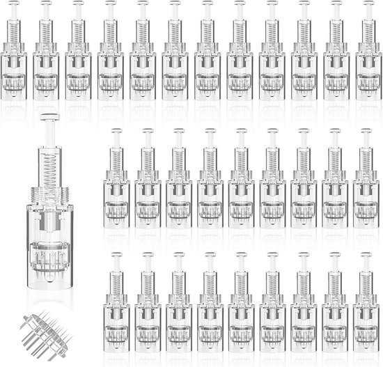 30 Microneedling Naalden - Vervangende Dermapen Cartridges voor Huidverzorging