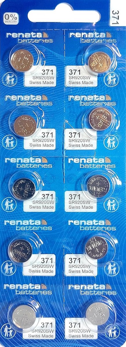 Knoopcellen voor horloges - 10 stuks SR920SW 1,55 V