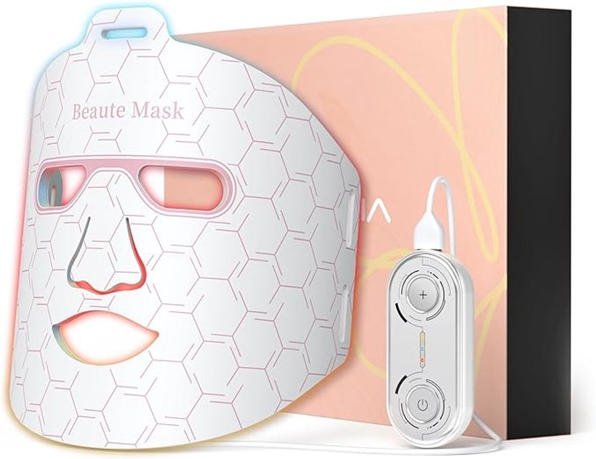LeeuwenChoice®- Gezichtsmasker Lichttherapie - Infrarood Roodlichttherapie - Flexibel Siliconen - Huidverzorging