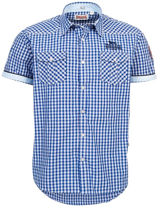 Lonsdale Berny Chemise Manches Courtes Blauw L Homme