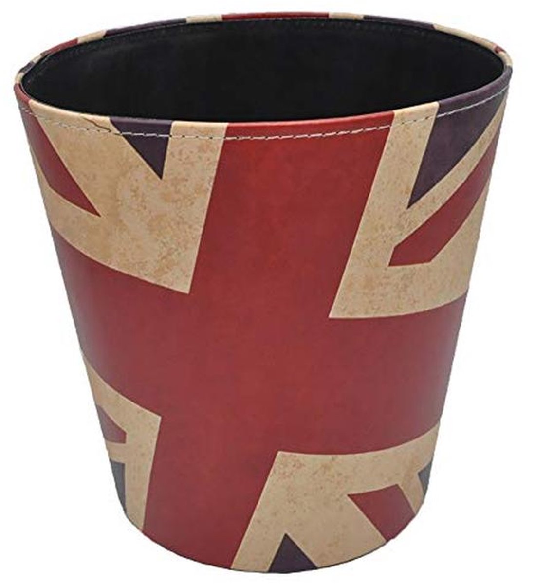Decoratieve Vuilnisbak Britse Stijl met Wereldkaart Patroon - 10L Waterdicht