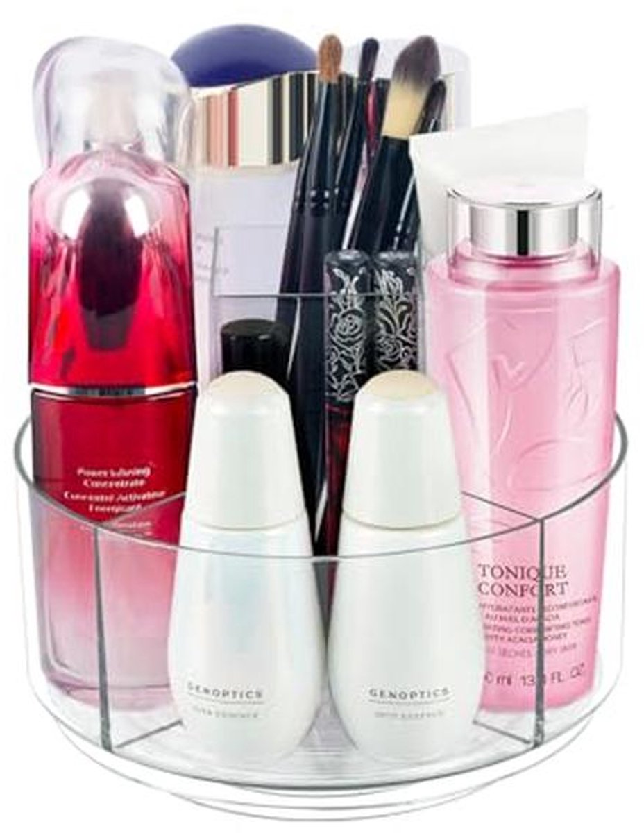 360° Roterende Make-up Organizer voor Cosmetica - Efficiënte Opslag en Weergave