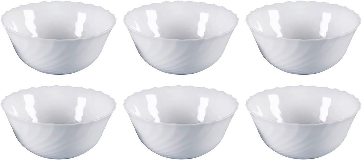 Elegante Uni-schaal 18 cm - 1,6 l, Set van 6 Schalen