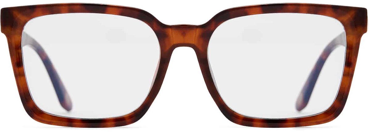 Nordic Projekt Malung leesbril +2.00 Bruin tortoise montuur - Groot vierkant