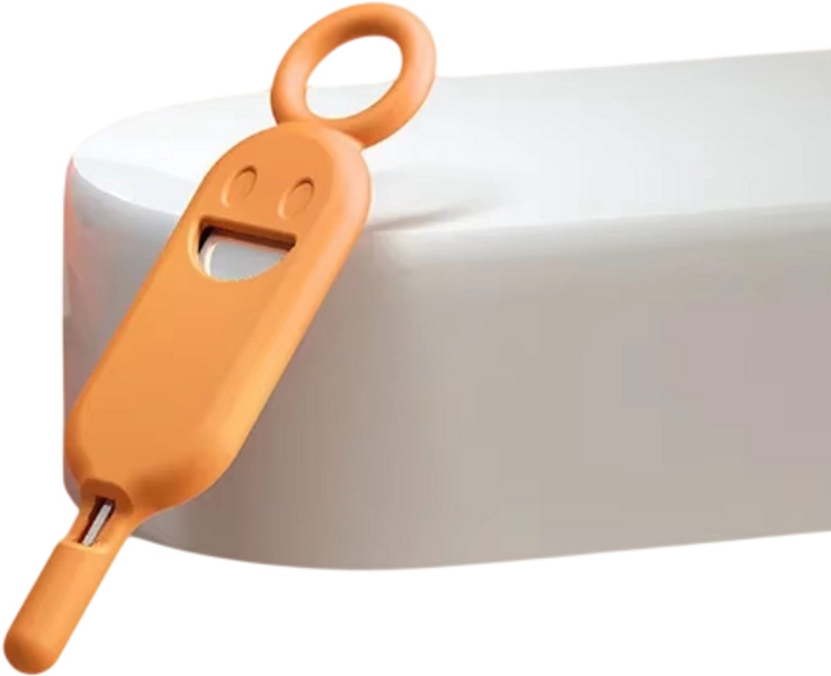 2-in-1 SIMkaart Pin Verwijder Tool voor Telefoon – SIM Ejector Naald met Opbergdoos, SIM-kaart Houder tegen Verlies, voor Smartphone & Mobiele Telefoon-Oranje