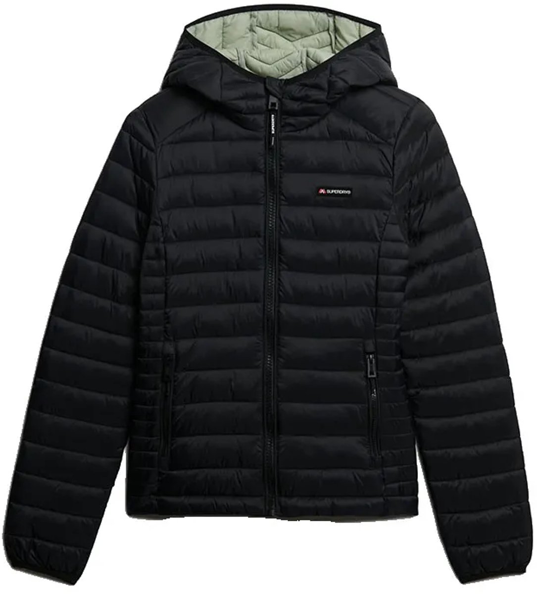 Superdry Gewatteerd Fuji Lite jack met capuchon Dames Gewatteerde jassen Zwart