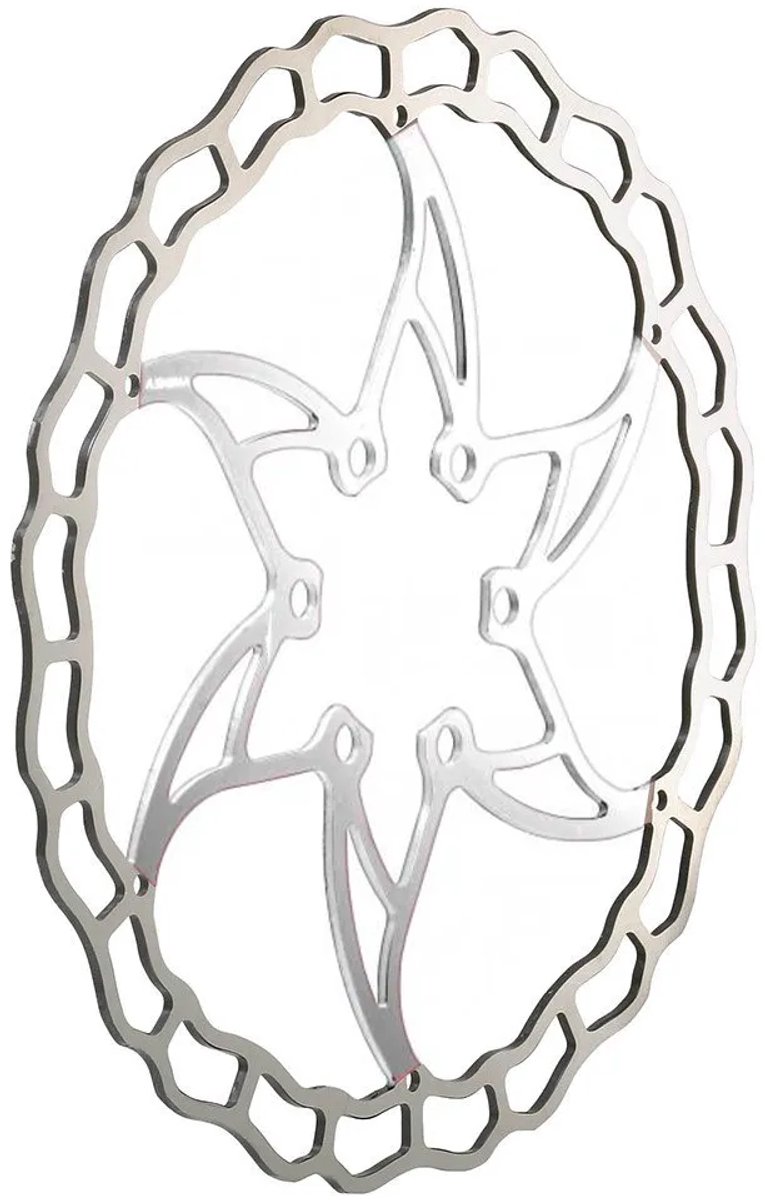 ASHIMA ARO-09 Ai2 Remschijf 6-bouts, zilver Diameter 160mm