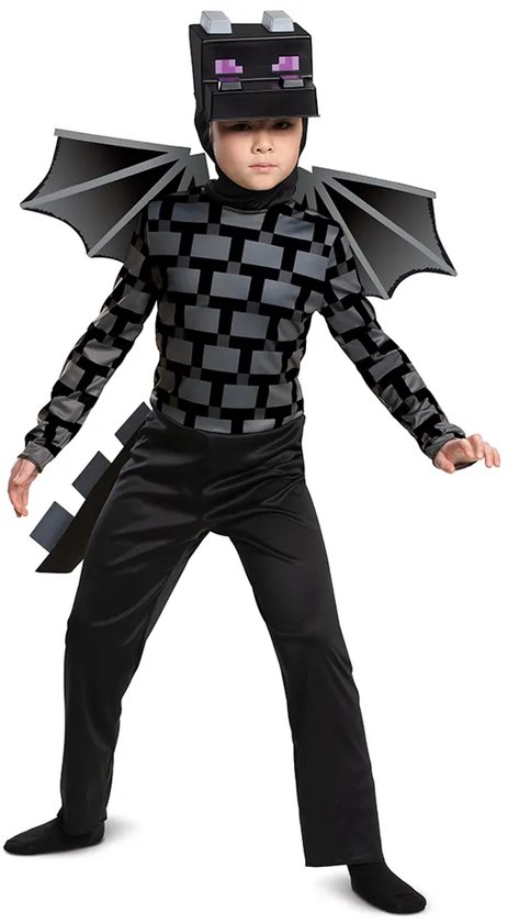 Disguise Minecraft Warden Costume, Official Deluxe Minecraft Costume for Kids with Headpiece and Jumpsuit, Child Size (4-6