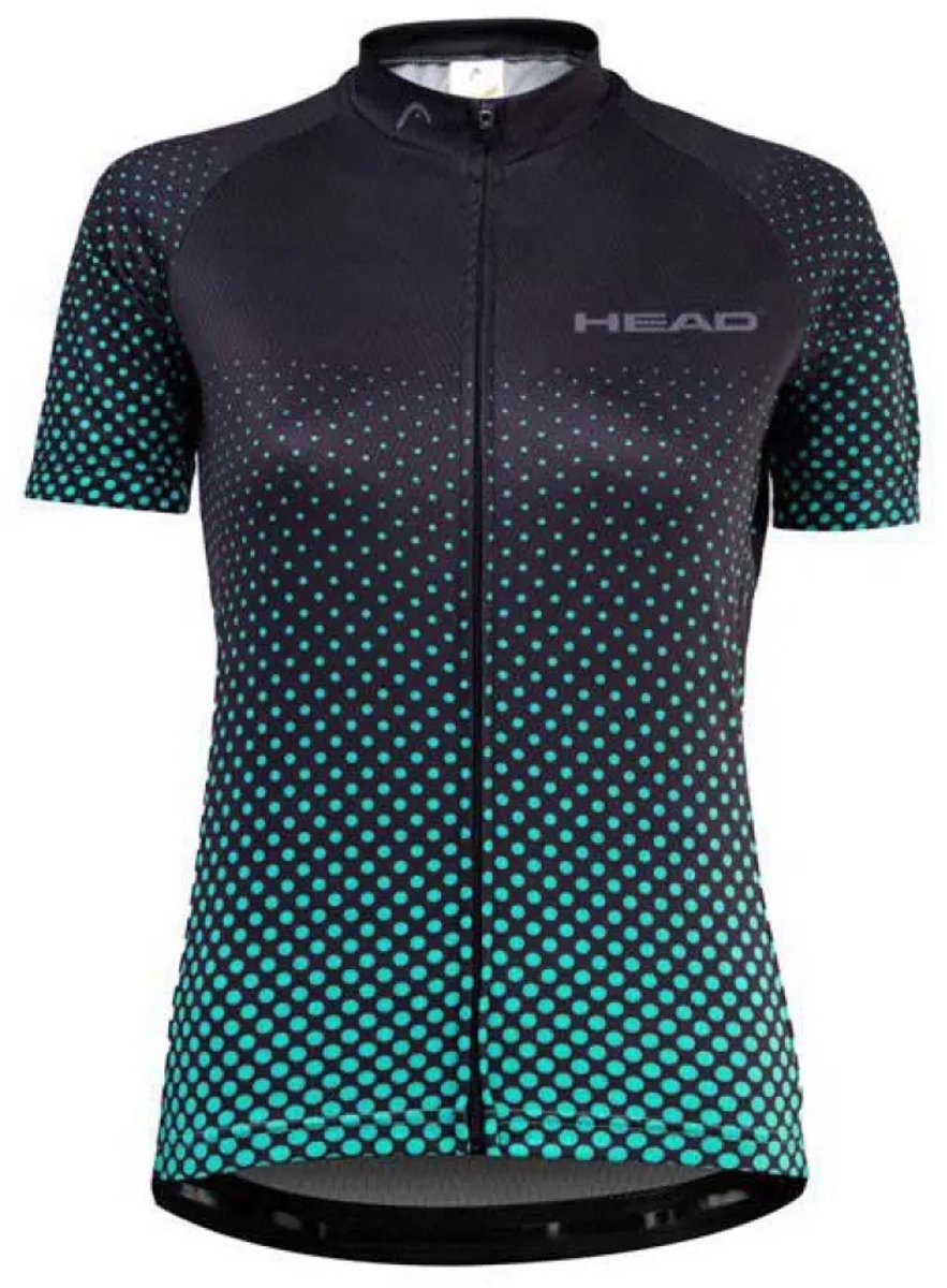 Head Bike Korte Mouw Wielertrui Groen M Vrouw