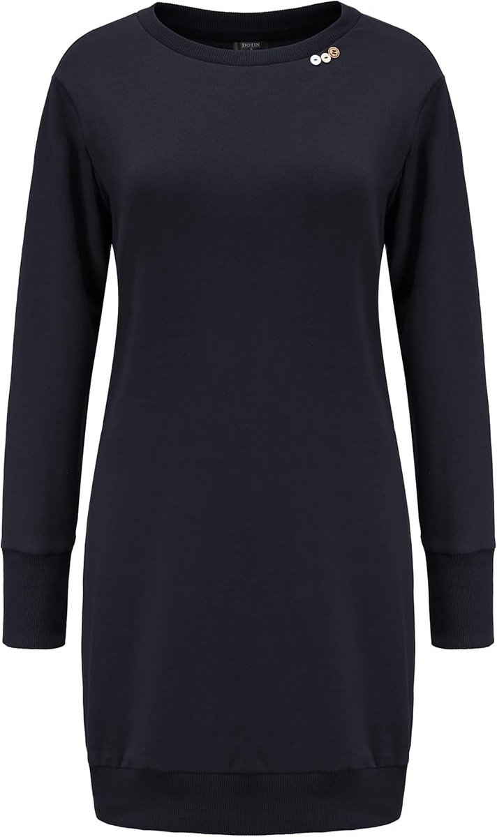 Modieuze Dames Hoodie Jurk met Lange Mouwen voor Herfst en Winter