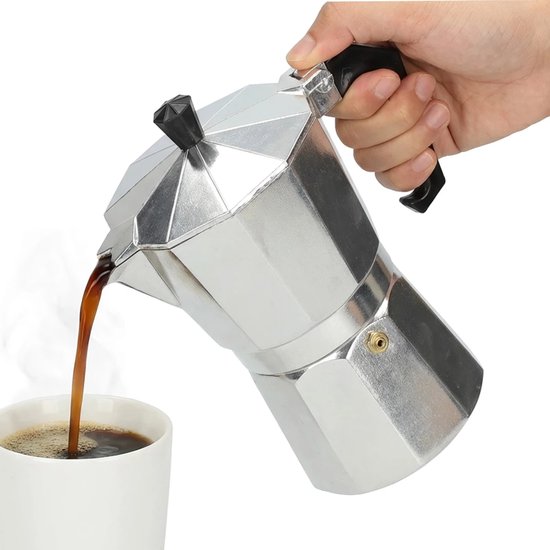 Percolator 300 ml - Klassieke Moka Pot voor 6 Kopjes - Stevig Aluminium -...