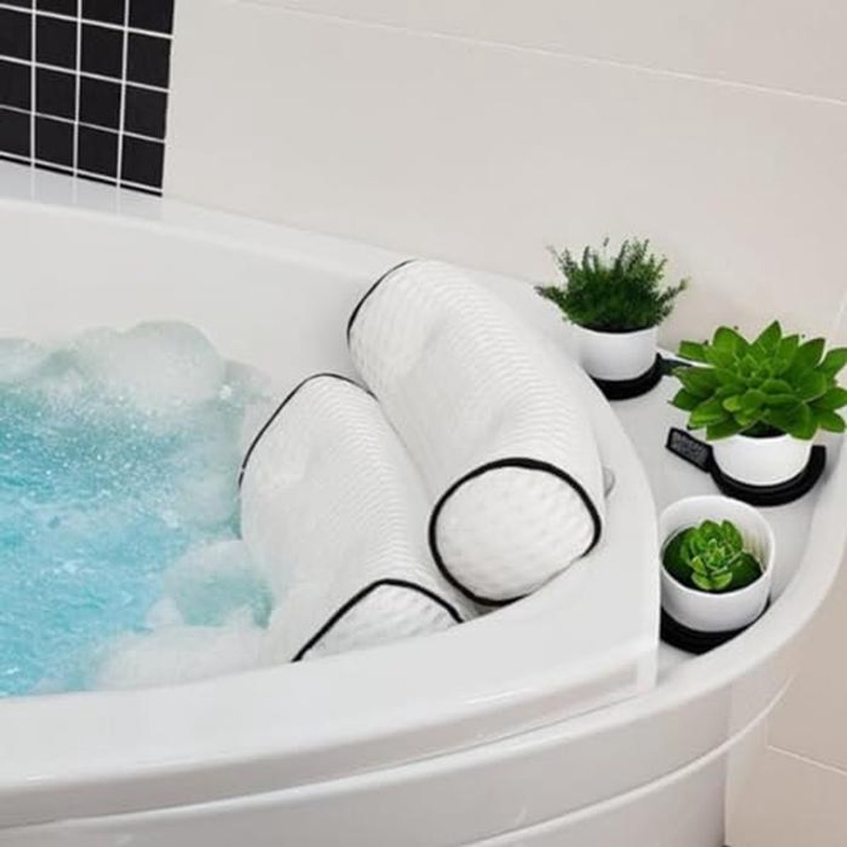 Badkussens voor Hoofd en Nek - Spa-kwaliteit Kussen voor Ontspanning in Badkamer