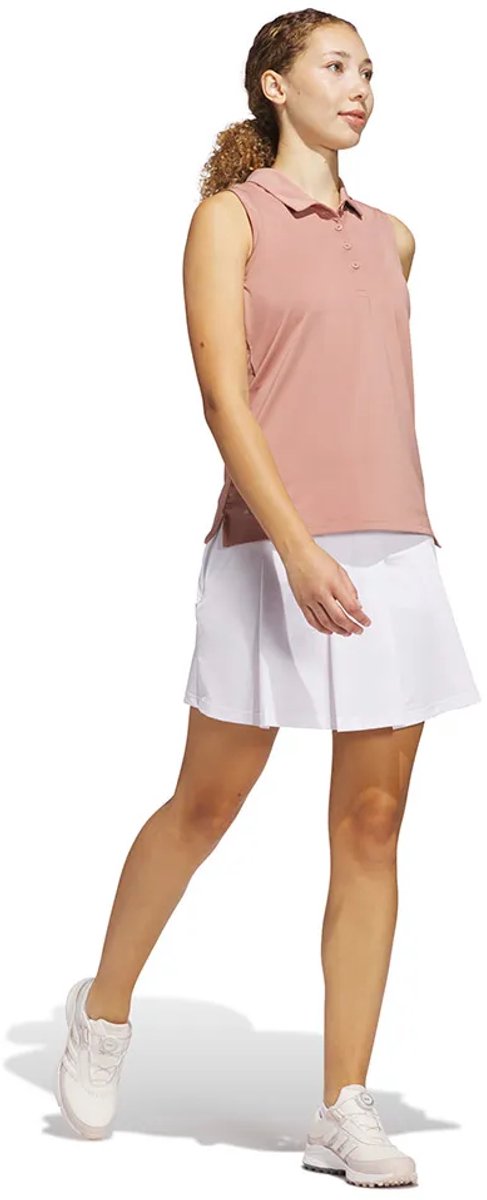 Adidas Ultimate365 Solid Mouwloze Poloshirt Voor Dames Vrouw Warcla