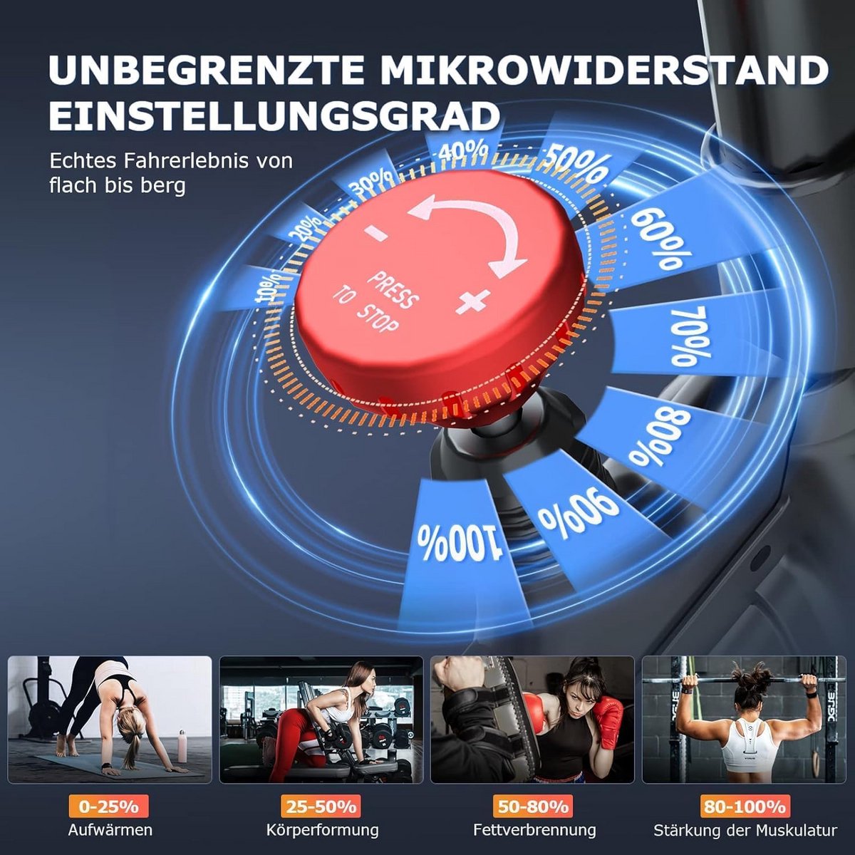 Indoor Stationaire Fiets met LCD-Monitor voor Thuisgebruik - afbeelding 3