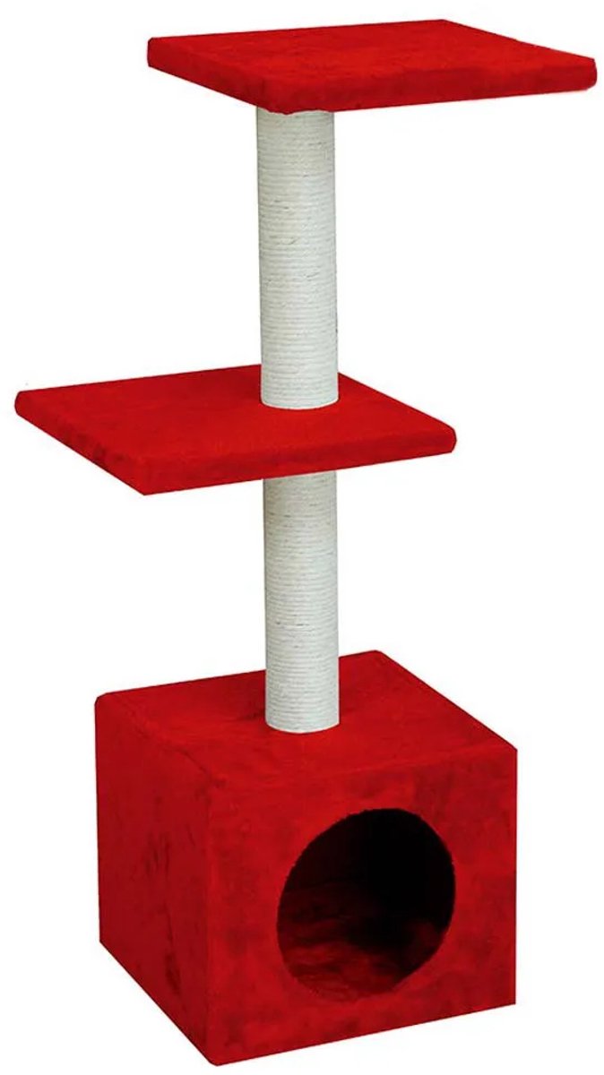Nayeco Krabpaal Voor Katten 89x30x30 Cm Rood