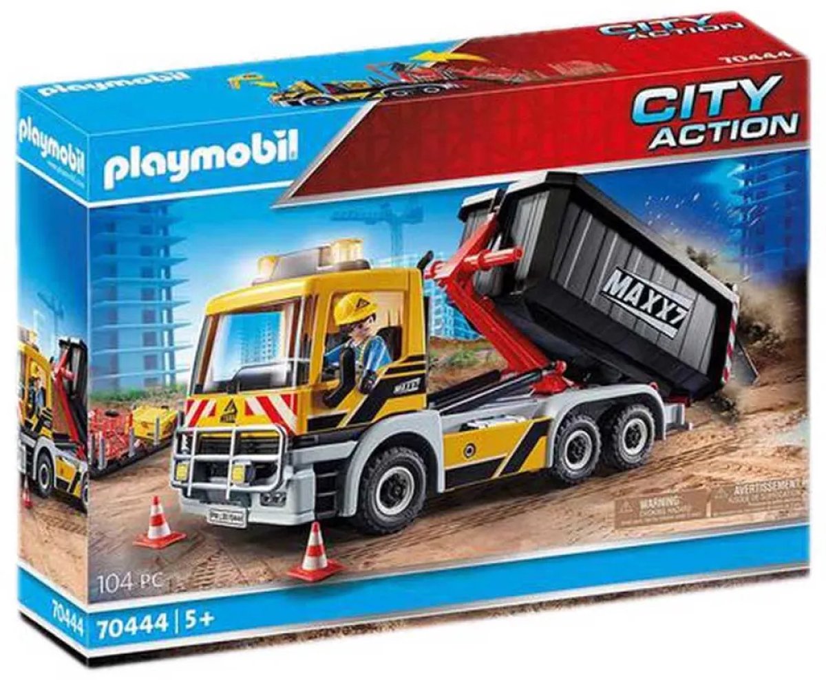 PLAYMOBIL City Action Vrachtwagen met wissellaadbak - 70444 — afbeelding 20