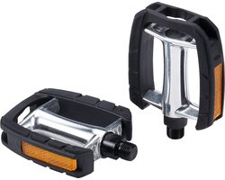 BBB Cycling SteadyRest 2.0 Fietspedalen - Antislip - Stadsfiets & E-bike - Aluminium - Trappers Fiets met reflectoren - Flat Pedals - BPD-45B