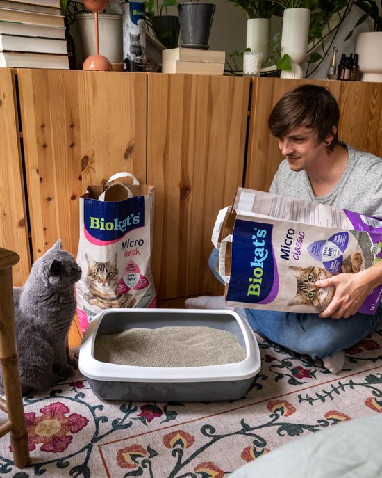 Biokat's Micro Classic - 14 L - Kattenbakvulling - Klontvormend - Zonder geur