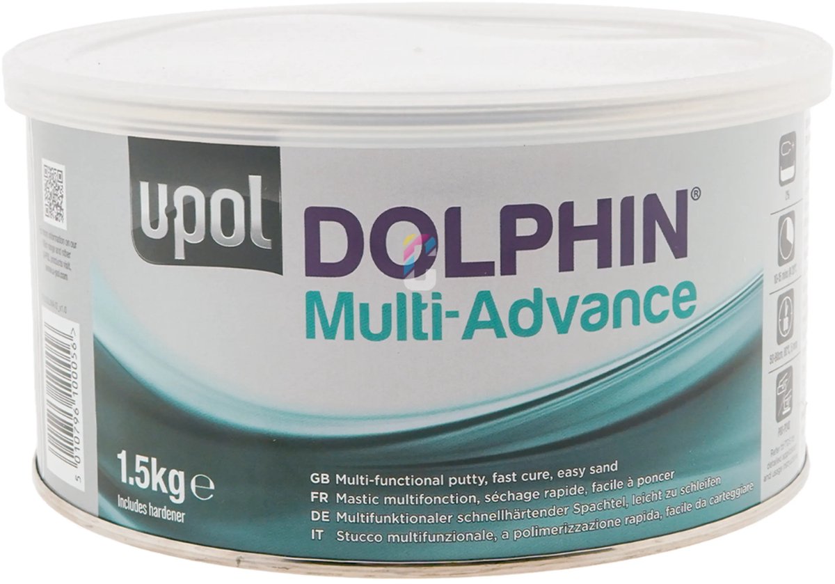 U-POL DOLPHIN Multi-Advance 2K Plamuur 1,5kg + Verharder
