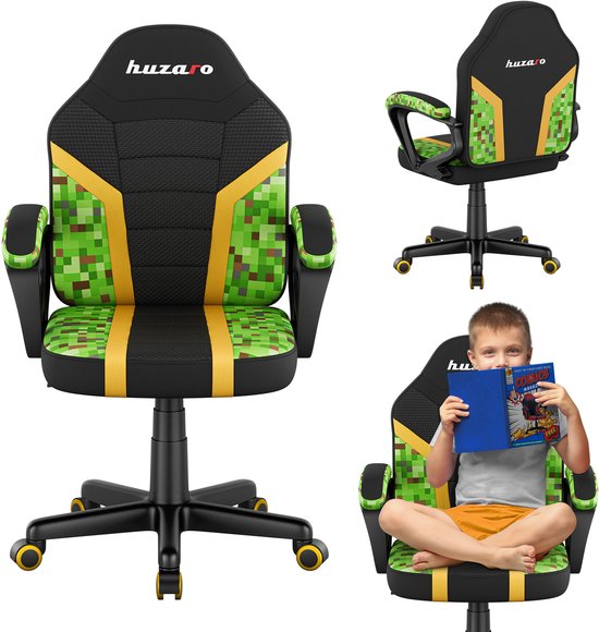 Huzaro Ranger 1.0 Gamestoel Kinderen Zwart Veelkleurig - Huzaro - €87,99