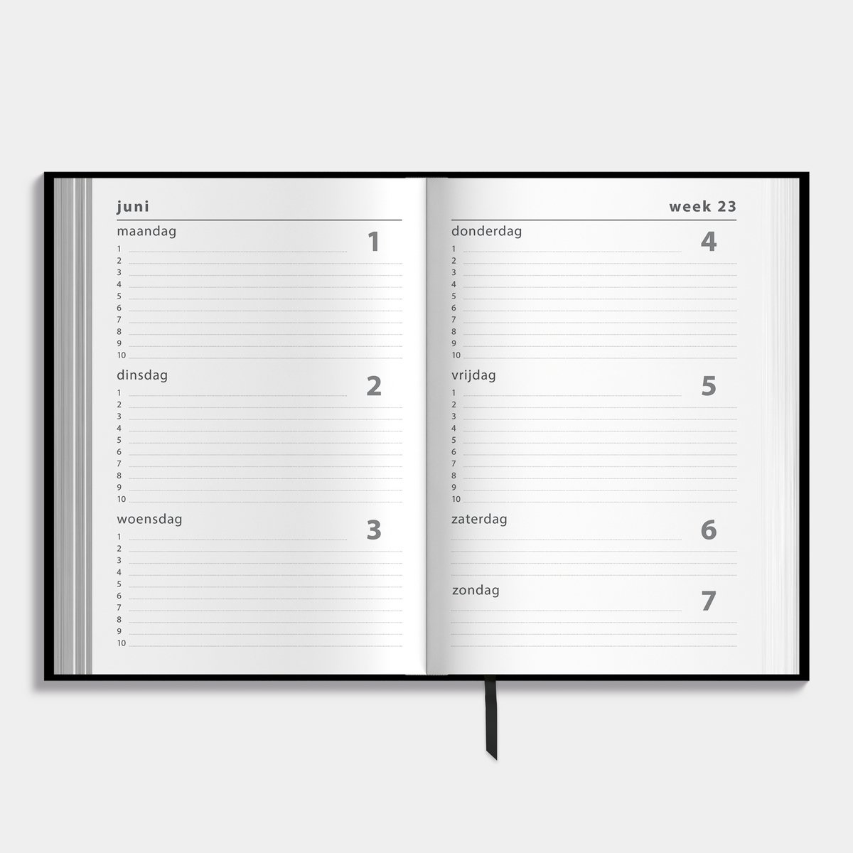Hobbit - Schoolagenda 2026-2027 - 1 week op 2 pagina's - Harde Kaft - ±A5 (14 x 20,5 cm) - Omdat Het Moet — cadeau in Kalenders & Planners - foto 2