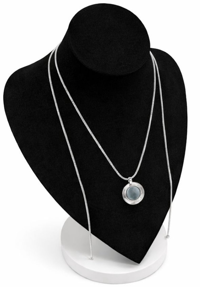 Fashionclip®-Magneetketting-Zilver-Rond-Hanger-Verstelbaar-