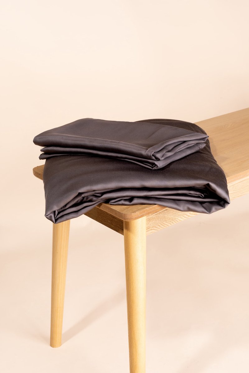Novaline bamboe zomerhoes - Grijs - 1x kussensloop - Weighted blanket - Verzwaringsdeken - Dekbed - Kinderen - Wasbaar - Ventilerend - 90 x 120cm