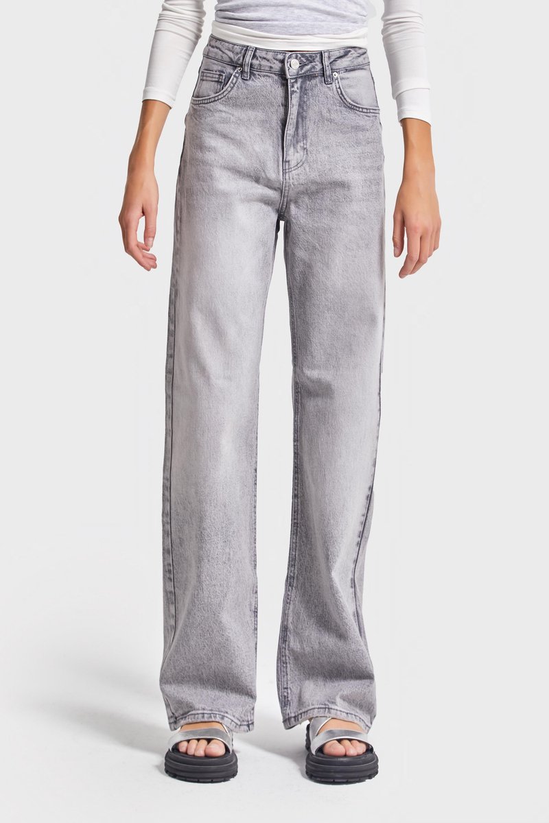 It's Basic - Straight High Rise Jeans - Ash