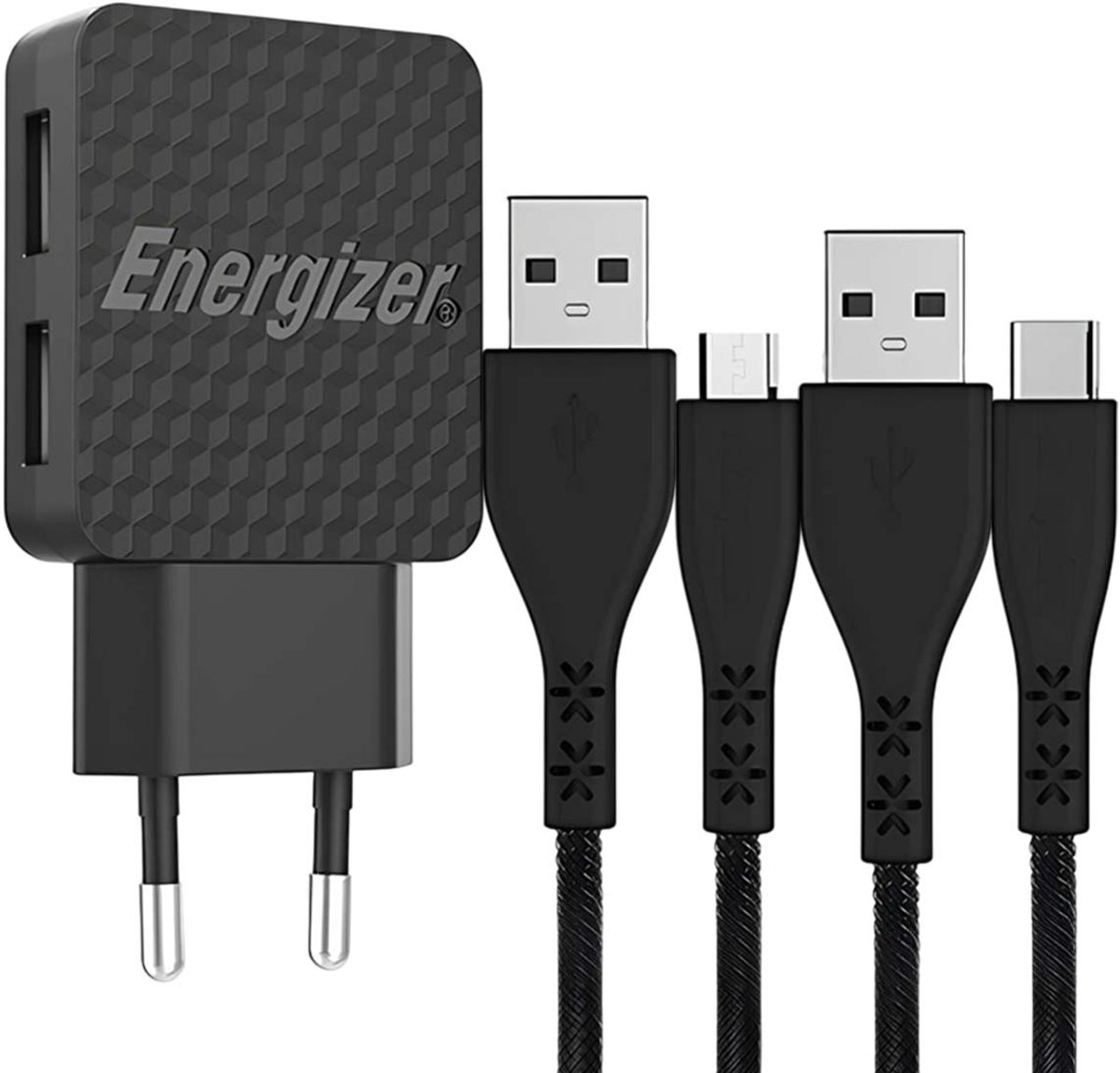 Energizer AC2BEULCMM oplader voor mobiele apparatuur Universeel Zwart AC Buiten