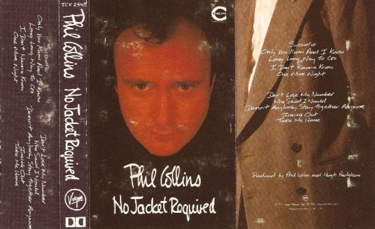 Phil Collins – No Jacket Required -CASSETTE 1985