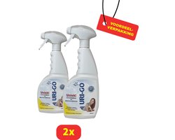 Uri-go Urinegeur en -vlekverwijderaar - 2 x 750ml - Voordeelverpakking