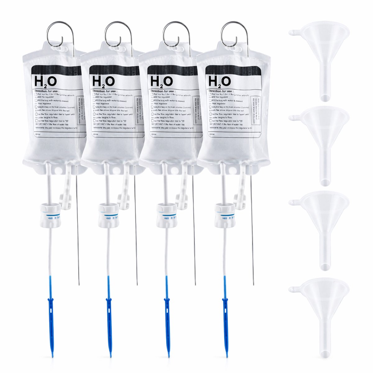 S&D | Plant infuus H2o - Set van 4 stuks - Waterdruppelaar - Automatisch bewateringssysteem planten - Druppelirrigatie - 350ml