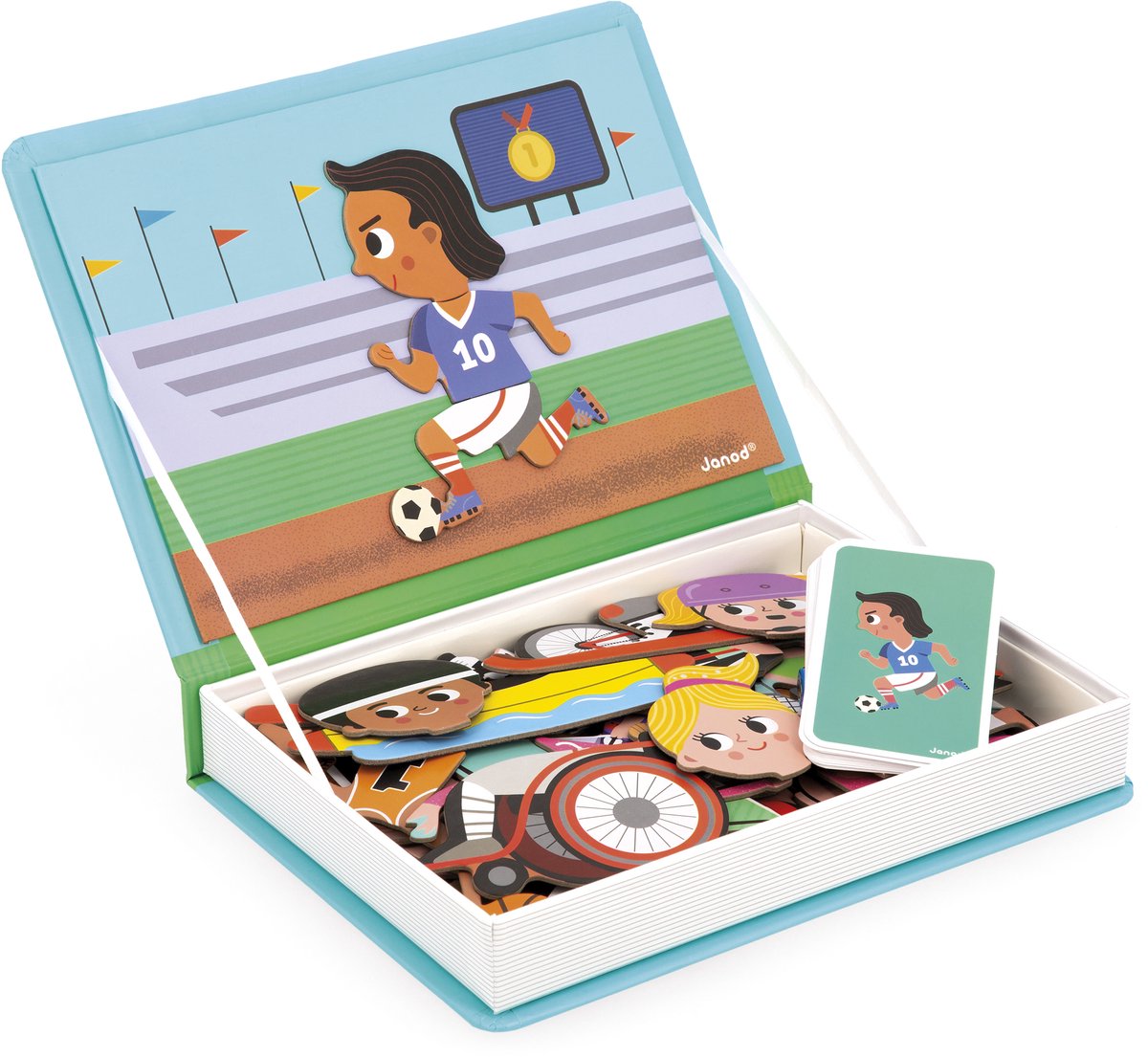 Janod - Magnetibook - Sporten - Magneetboek Speelset — afbeelding 6