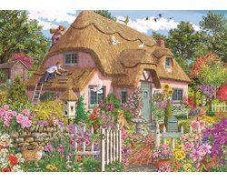 Jumbo legpuzzel 1000 stukjes Falcon luxe landschap bloemen.