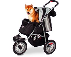 InnoPet Hondenbuggy Comfort EFA Eco Black / Silver Grey.