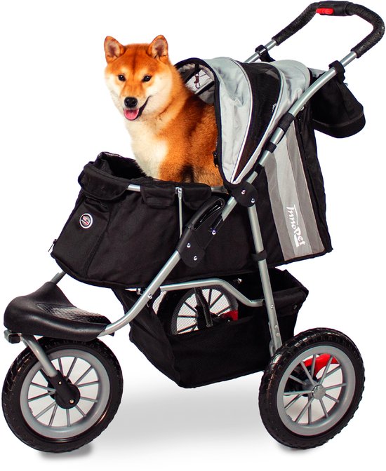 Innopet hondenbuggy EFA-Black/Silvergrey ECO