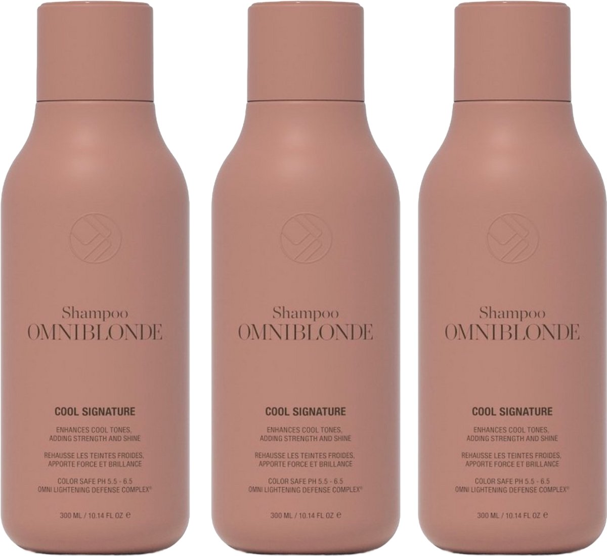 3 Stuks Omniblonde Cool Signature Shampoo 300ml