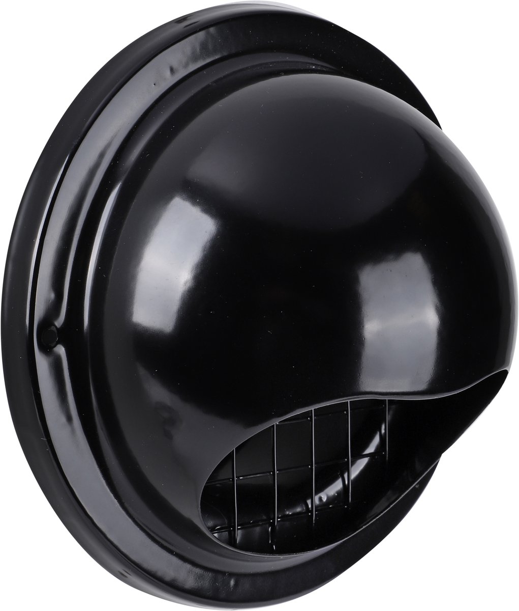 Starx buitenrooster - bol model - 100 mm - RVS - zwart