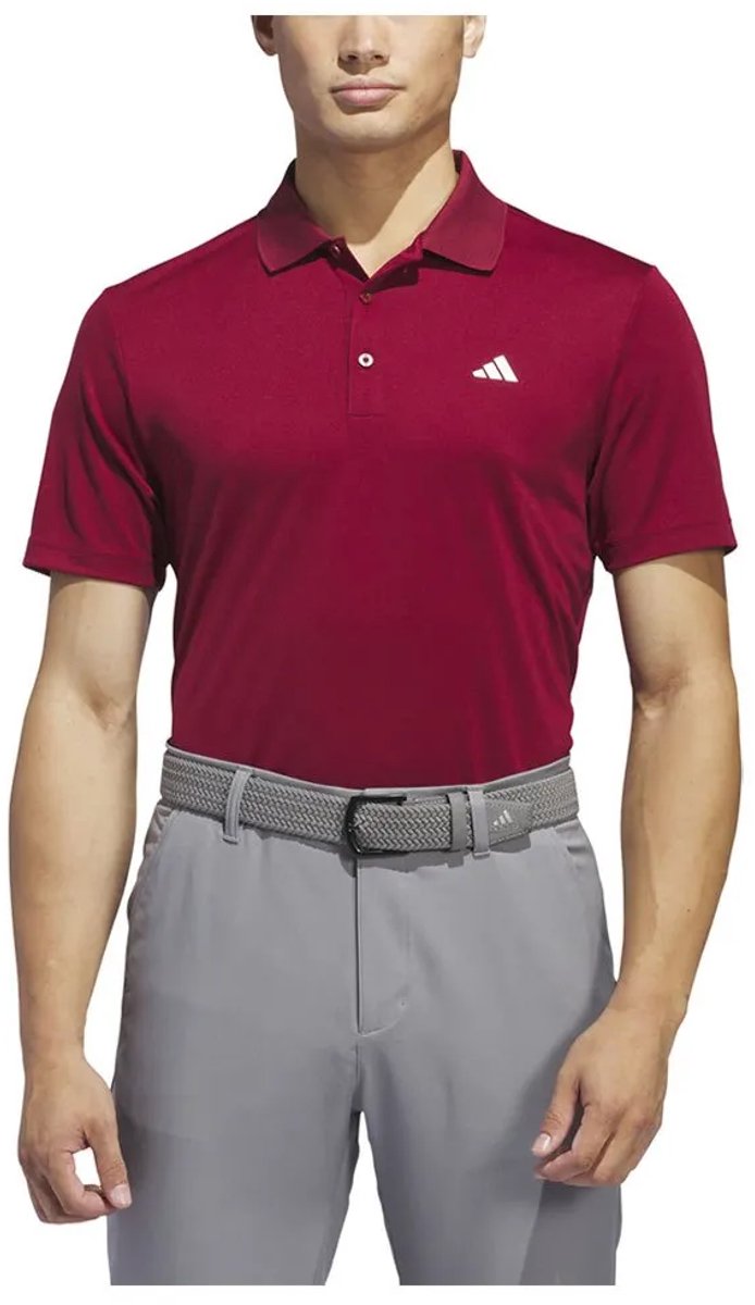 Adidas Adi Performance Korte Mouw Poloshirt S Man Collegiate Burgundy