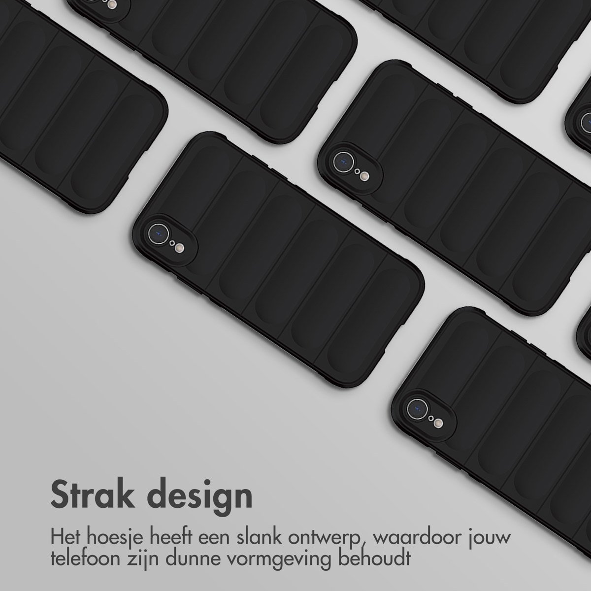imoshion Hoesje - Geschikt voor Apple iPhone XR - EasyGrip Backcover - Zwart