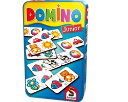 Schmidt® - Domino Junior - Kinderspel - Legspel met afbeeldingen en stippen - vanaf 3 jaar - 2-6 spelers - Reisspel