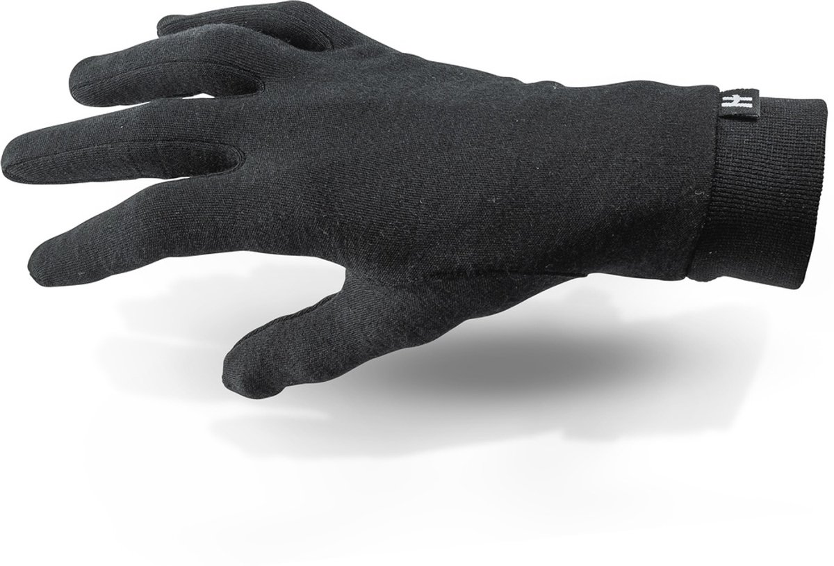 Halvarssons Wol Onderhandschoenen Zwart -