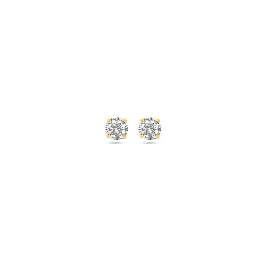SPARKLE14 - Boucles d'oreille clous Zircone - Or