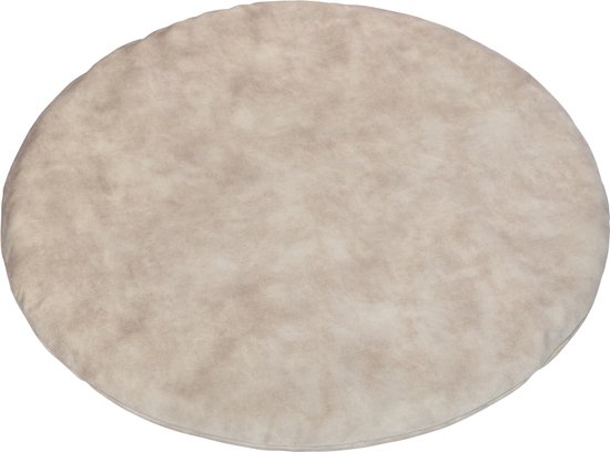 Kidsmill Velours Boxmatras Hoes Rond Naturel 90 cm