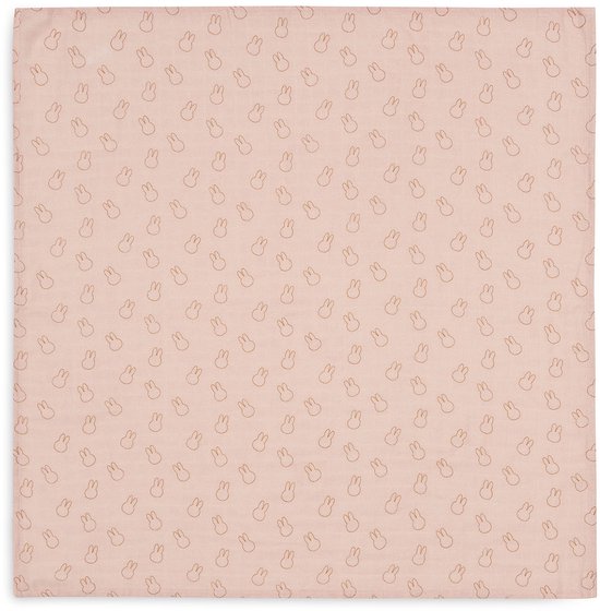 Jollein x Nijntje - Hydrofiele Doek Small 70x70cm - Inbakerdoek, Spuugdoekjes, Baby Doeken - Zacht Katoen - 3 Stuks - Miffy Silhouettes Wild Rose van Jollein — afbeelding 3