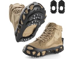 Anti Slip Sneeuwzolen - Maat XL, Schoenmaat 45-48- Veilig lopen op Sneeuw en IJs - Sneeuwtractie - Anti-slip Ijsgrijpen - Verbeterde grip - Anti-slip Schoenspikes - Schoenovertrekken - Anti-slip klauwen spike - Voor wandelen, vissen, klimmen en hiken